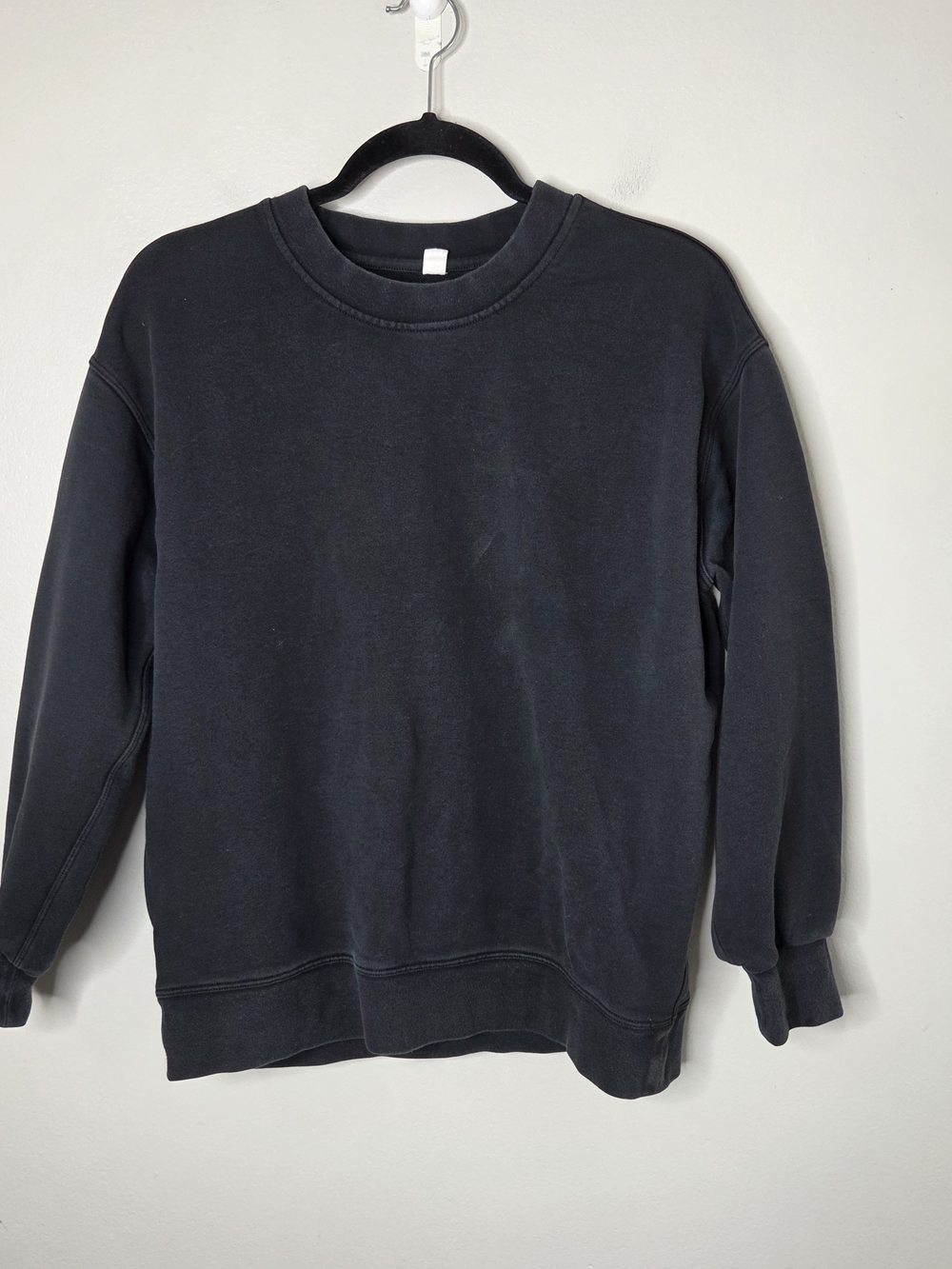 Lululemon Faded Black Relaxed Fit Crewneck Sweatshirt